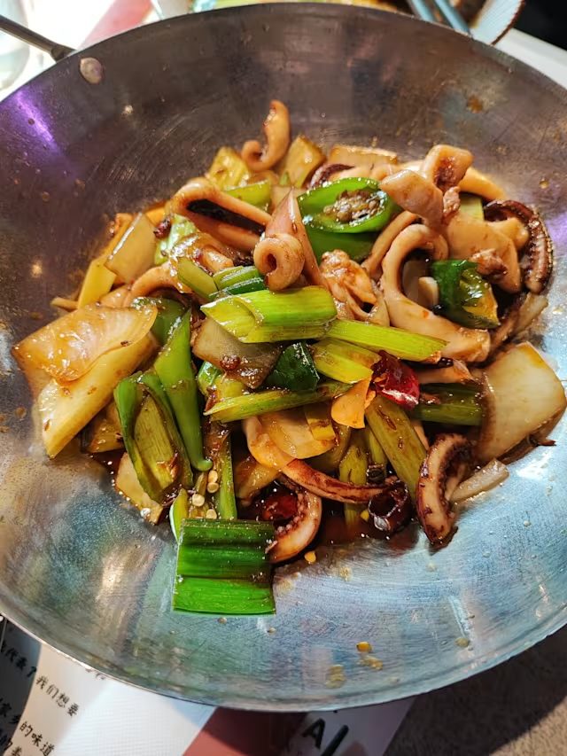 Calamari piccanti saltati in padella