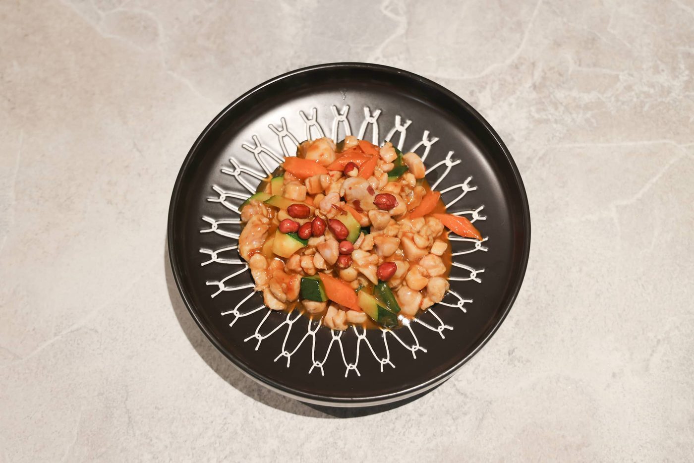Gamberi in salsa gongbao