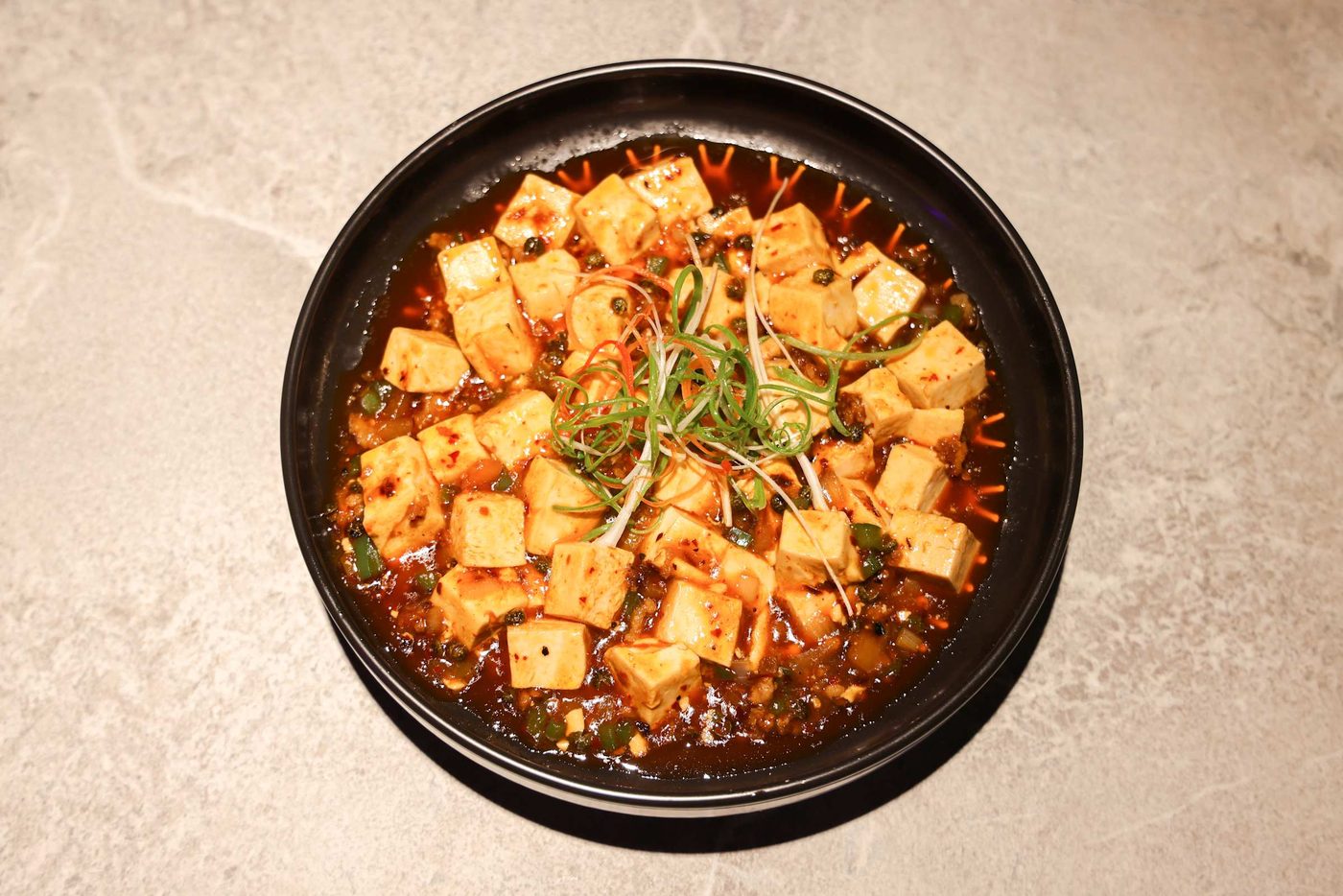 Tofu in salsa piccante